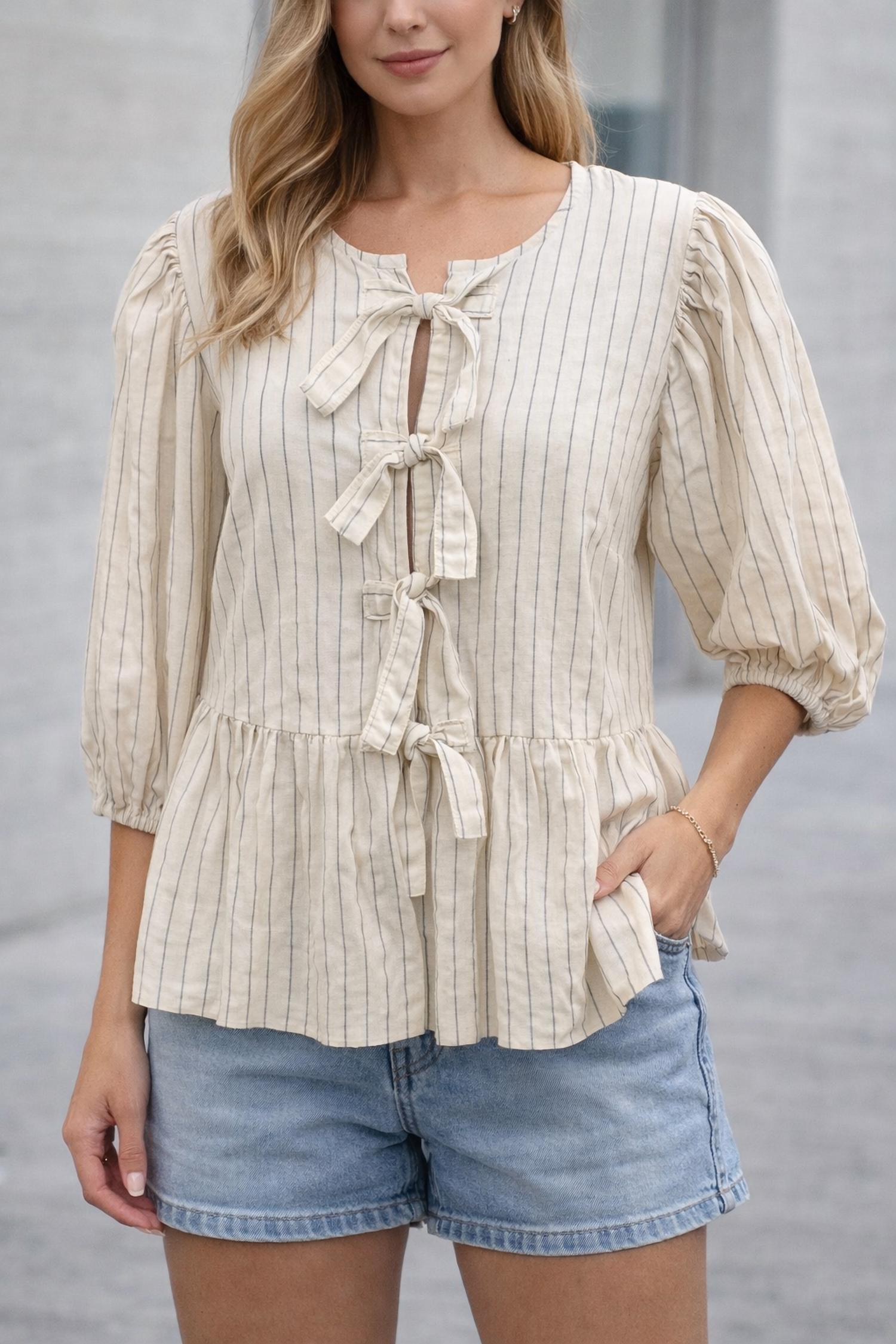 Kld. Signature - stripe bow top
