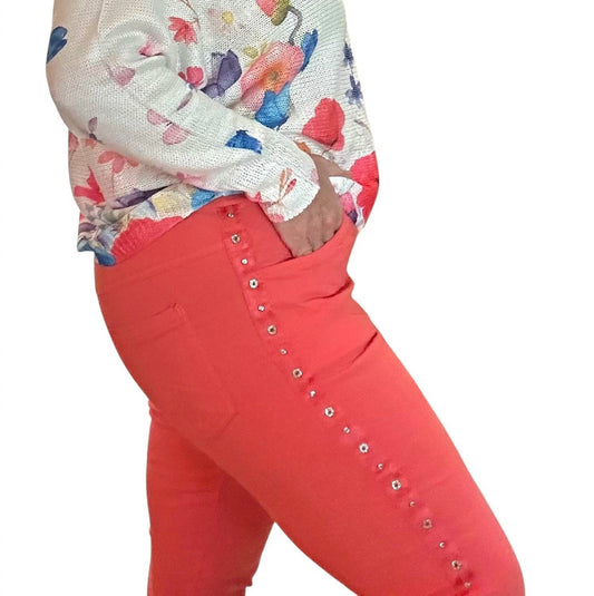 Made In Italy - Studs & Diamante Italian Magic Pants