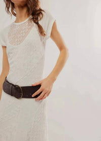Free People Cypress maxi Dress in optic white - women's dress - alternate view