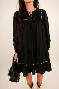 Umgee - Tiered Long Sleeve Dress