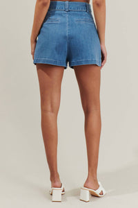 Sugarlips - Zoey Sky Pleated Denim Short