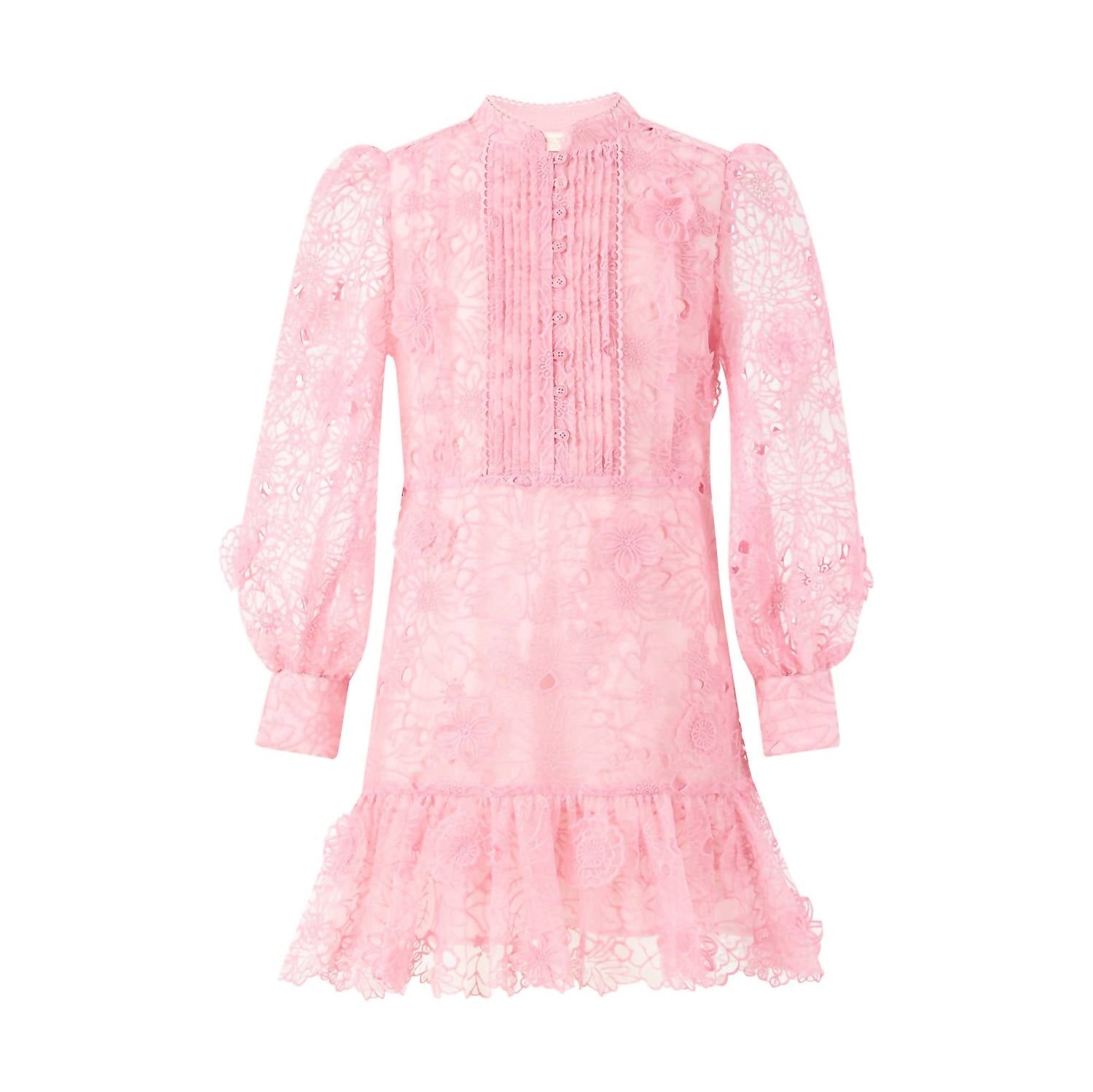 Marlo - Girl's Prue Long Sleeve Embroidered Mini Dress