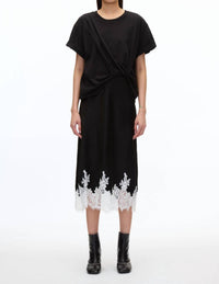 3.1 Phillip Lim - Draped T-shirt Slip Combo Dress