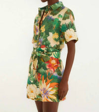 Farm Rio - Ecovero Linen Floral Romper