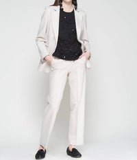 Vilagallo Elisa Straight-leg Trouser in beige - women's pants