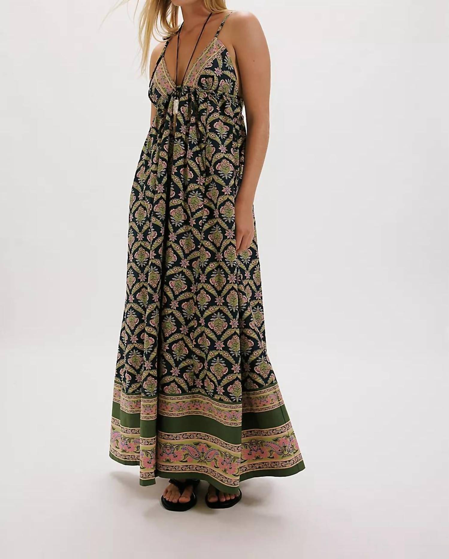 Free People - Sorrento Stroll Printed Maxi Dress