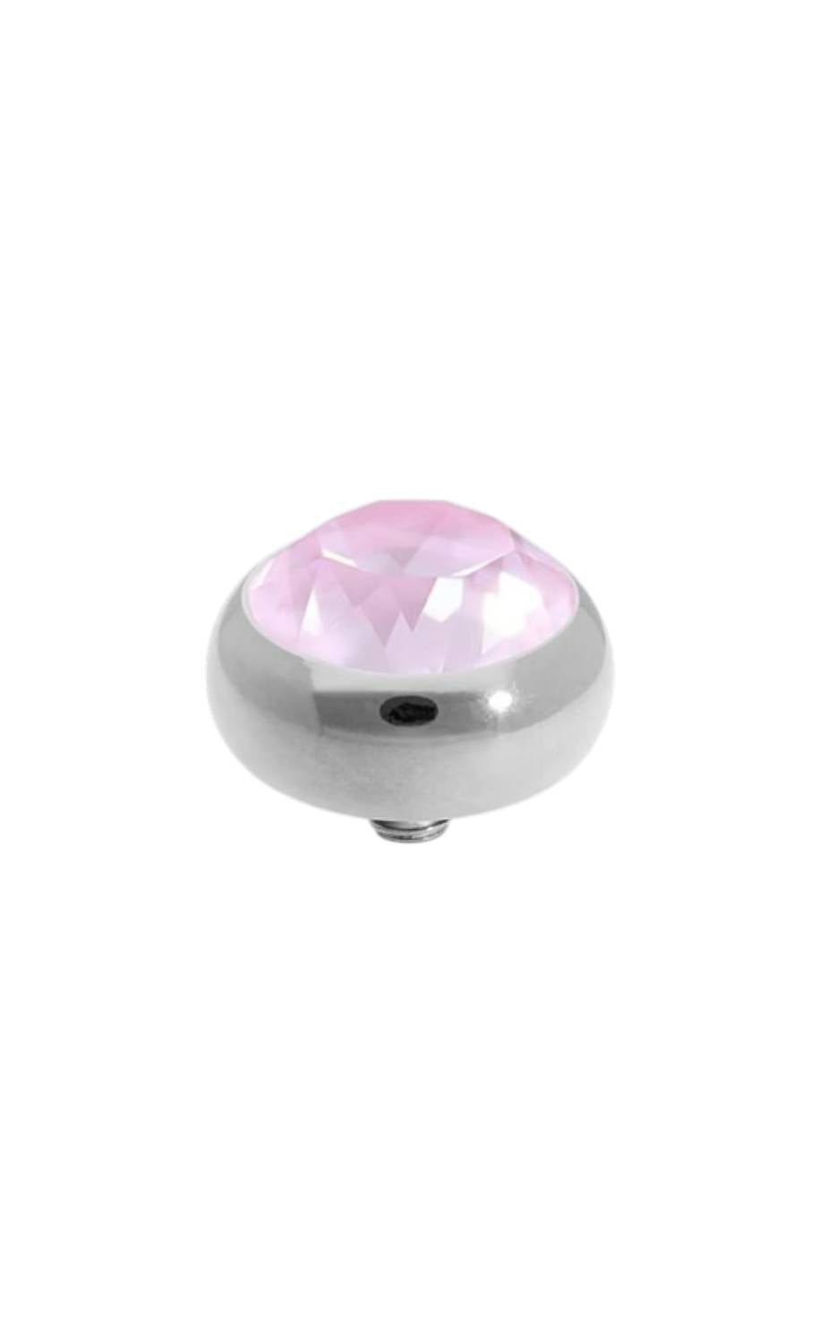 Qudo Women's Sesto 10mm Jewelry Topper in soft rose silver - women's jewelry