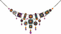 Firefly Jewelry - Women's Tangerine La Dolce Vita Elaborate Necklace