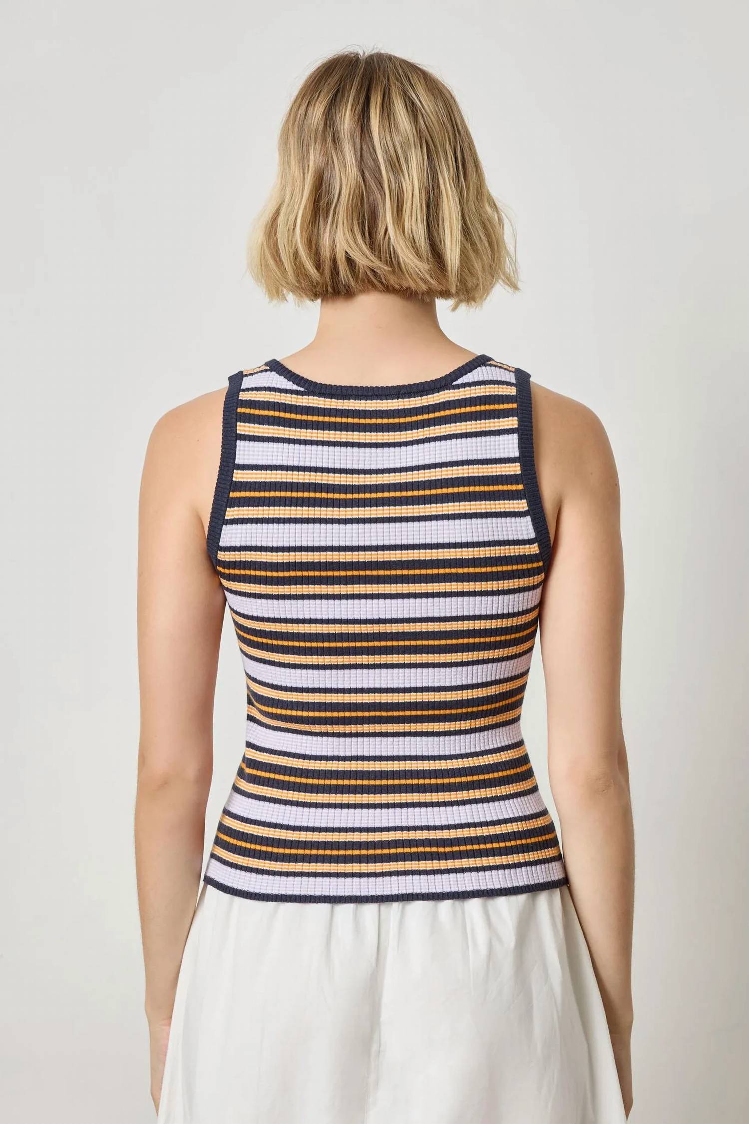 Lilla P - Striped Scoop Neck Tank