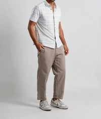 Stone Rose - Printed Horizon Pinstripe Knit Shirt