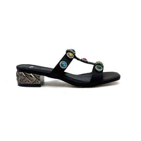 Exe - Women's Slide Sandal Low Block Heel