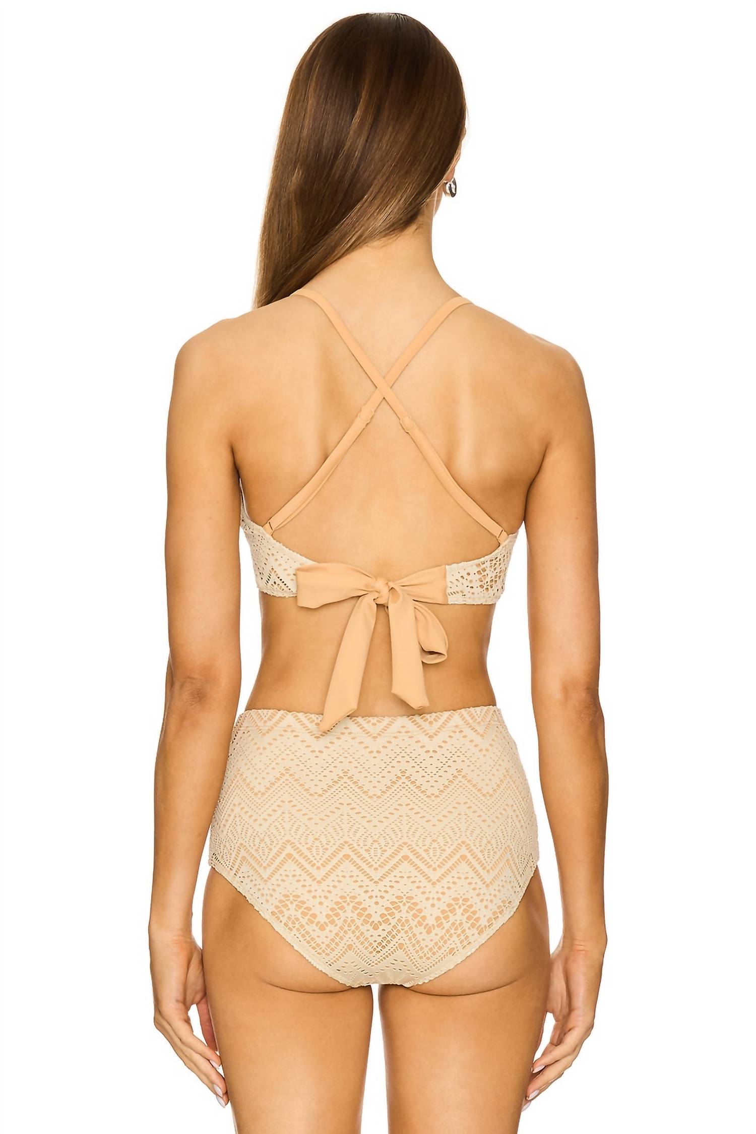 Free People - Crochet Misty Crop Bikini Top