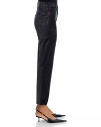 FRAME Le Sleek Straight Velveteen Jeans in green smoke - women's jeans - alternate view