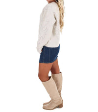 Blue B - Hey Cowgirl Western Stitch Sweater