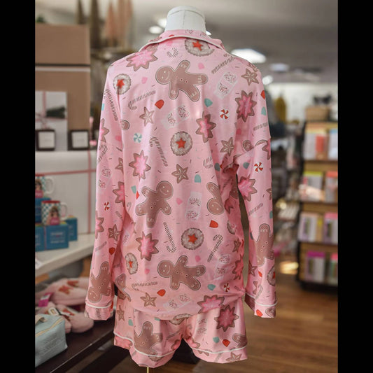 Little Trendy - Women's Gingerbread Pajama Set