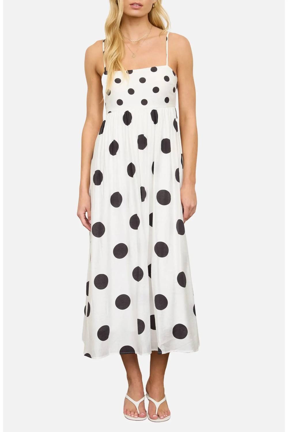 Blu Pepper - Polka Dot Midi Dress