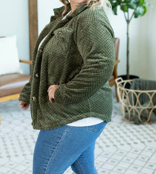 Michelle Mae - Fleece Shacket