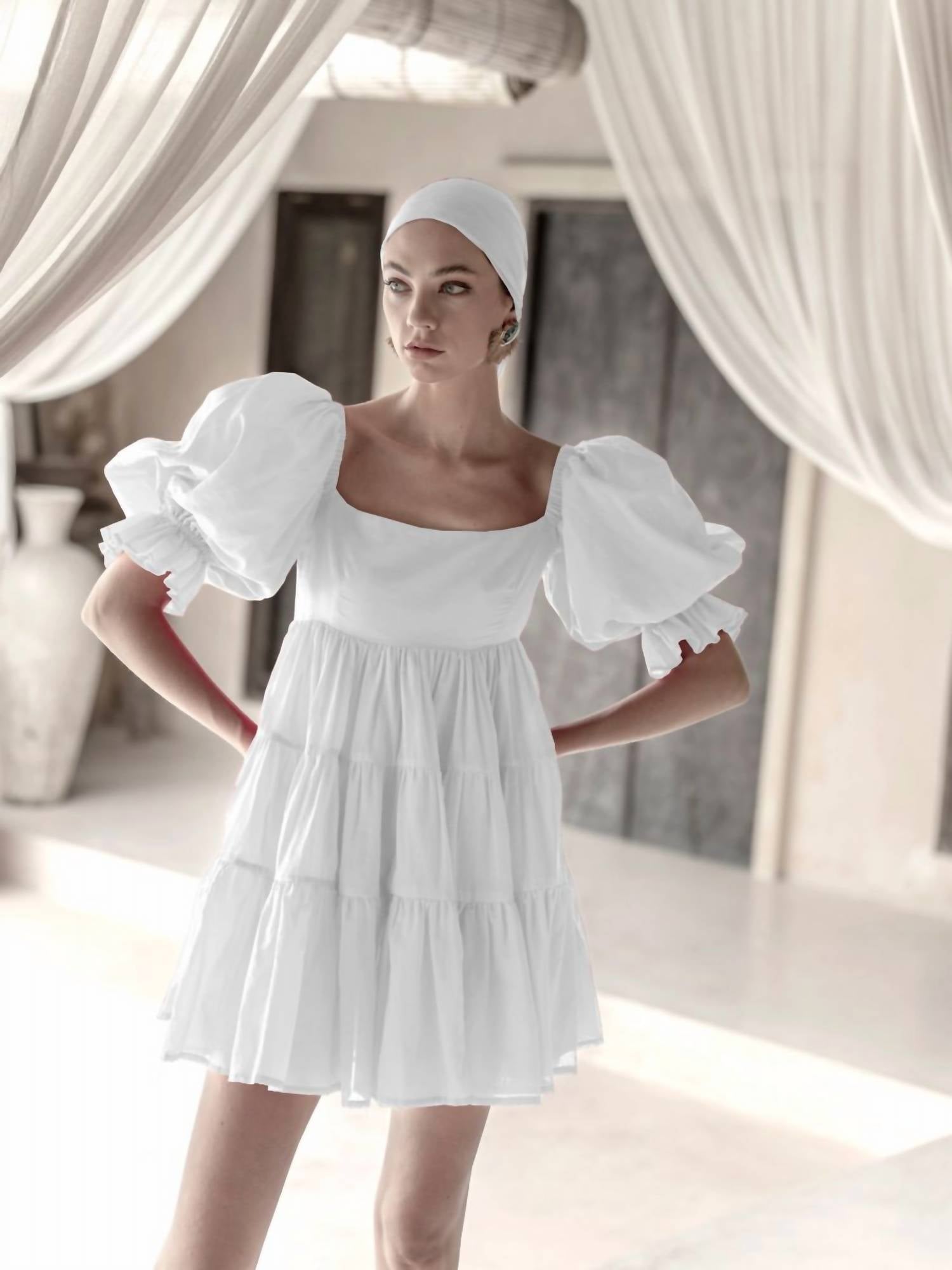 Erika Peña - Aja Ruffle Detail Mini Dress