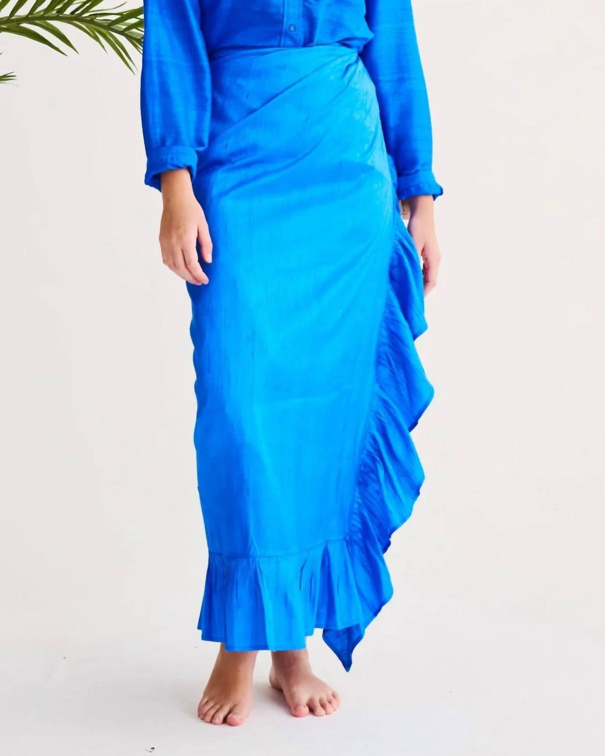 Coniglio - Classic Ruffle Power Maxi Shirt