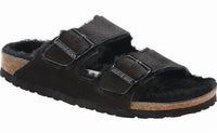 BIRKENSTOCK Unisex Arizona Shearling Sandals in black - item