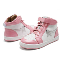 Oldsoles - Girl's Team Star High Top Lace-up Sneakers
