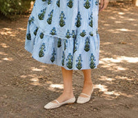Thml - Elastic Waist Tiered Midi Skirt
