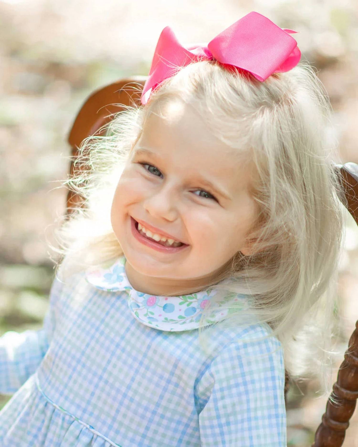 Little Threads - Girls' Christina Check Pocket Dress