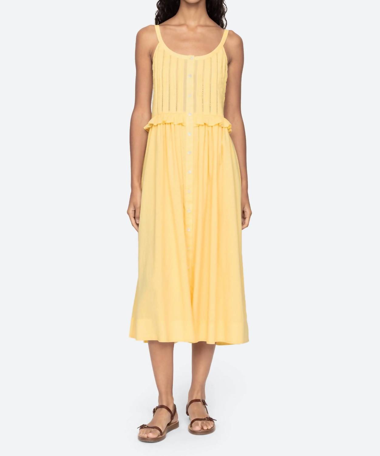 Sea - Alberte Solid Tank Dress