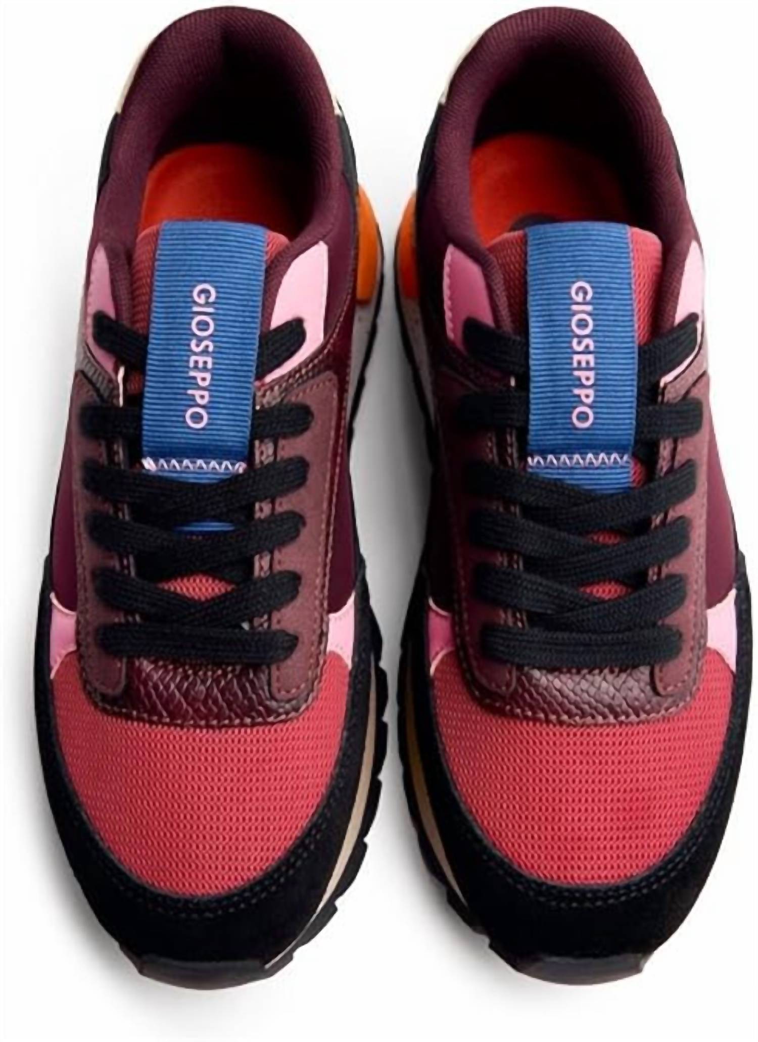 Gioseppo Women's Eagan Sneakers in burgandy - women's sneaker - alternate view