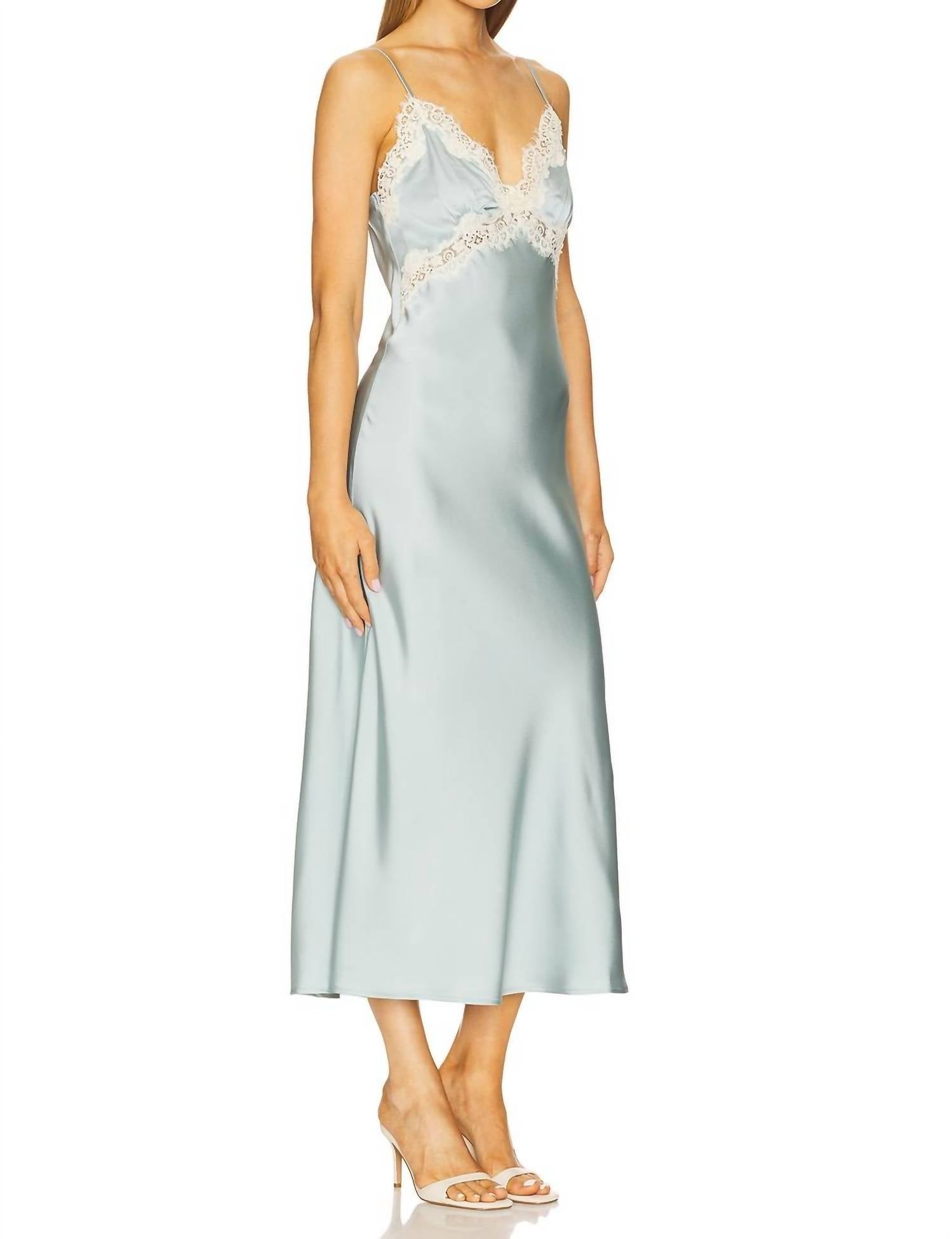 Elodie - Eva Satin Slip Dress