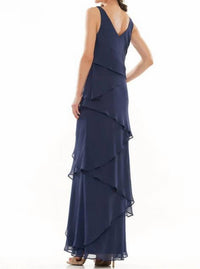 Colors Dress - Layered Chiffon Gown