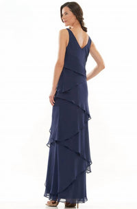 Colors Dress - Layered Chiffon Gown