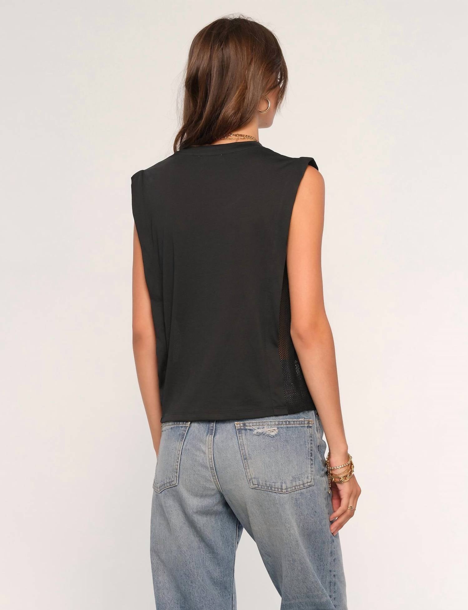 Heartloom - Natalia Sleeveless Mesh Side Top