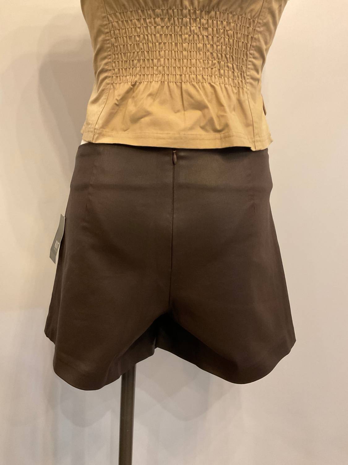 KUT FROM THE KLOTH Carlie Wrap Skort in chocolate - women's shorts - view 7