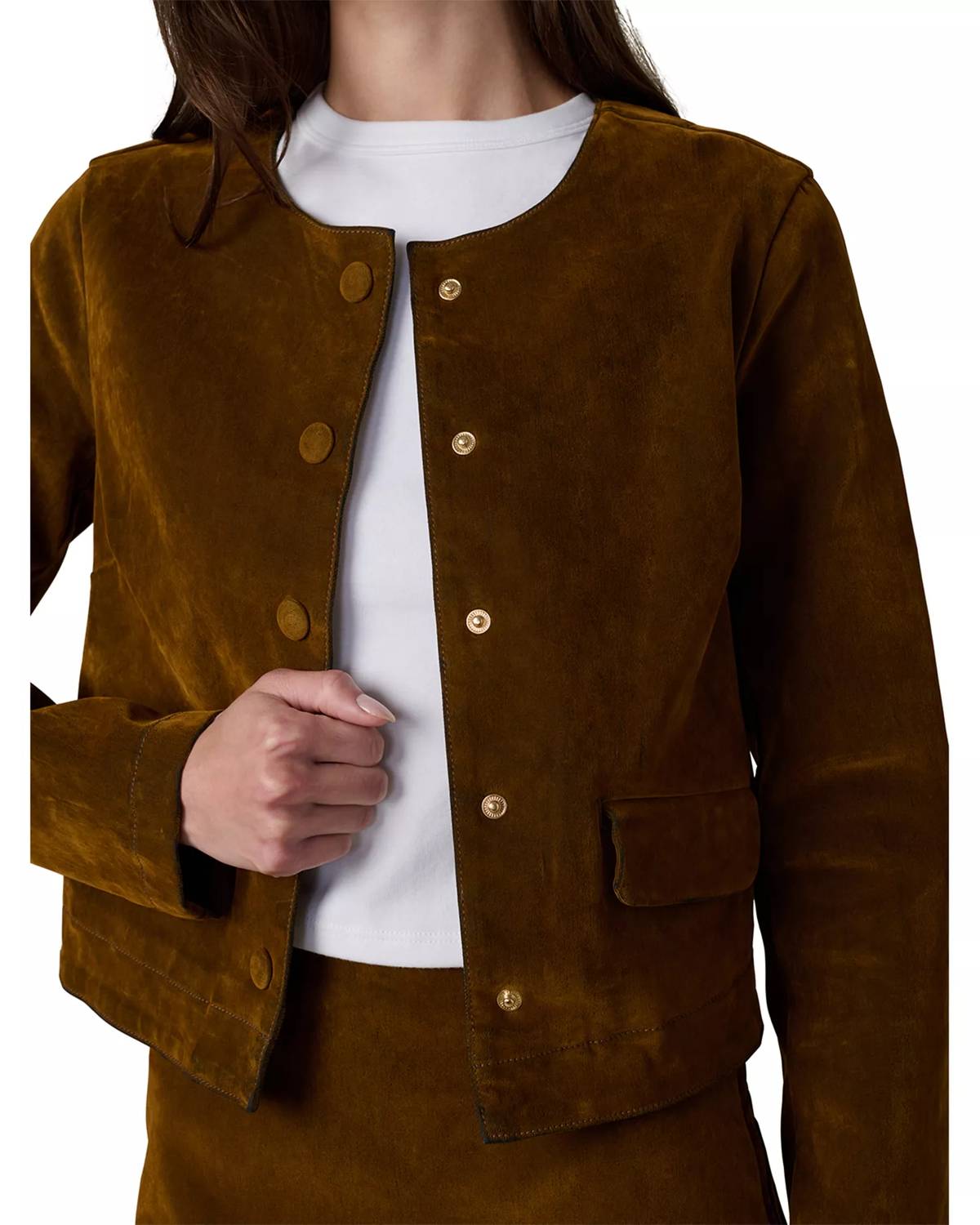 Joe'S Jeans - Flocked Faux Suede Jacket