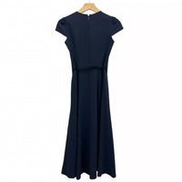 Elie Tahari - Miciela Cap-sleeve Belted Midi Dress With Slit