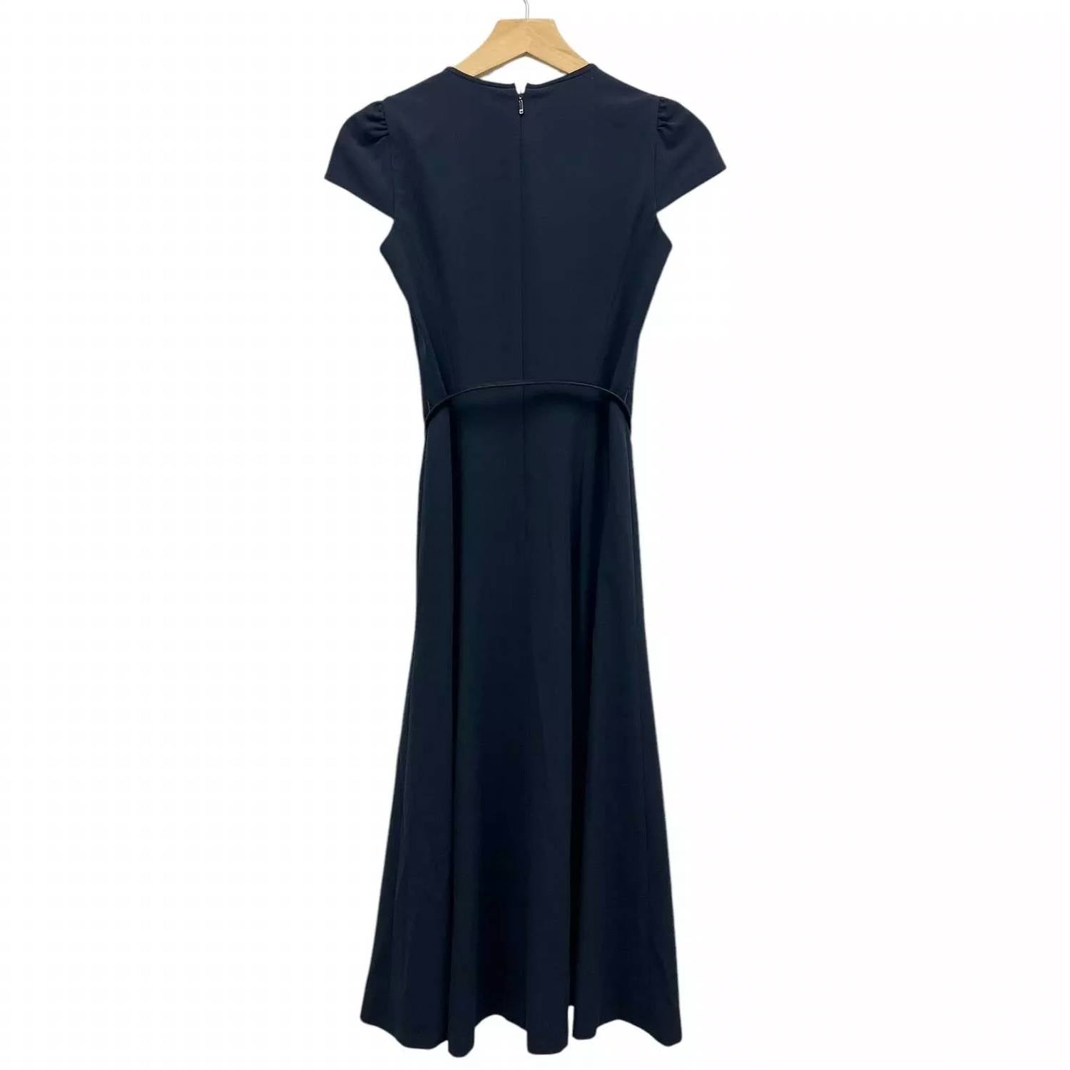 Elie Tahari - Miciela Cap-sleeve Belted Midi Dress With Slit