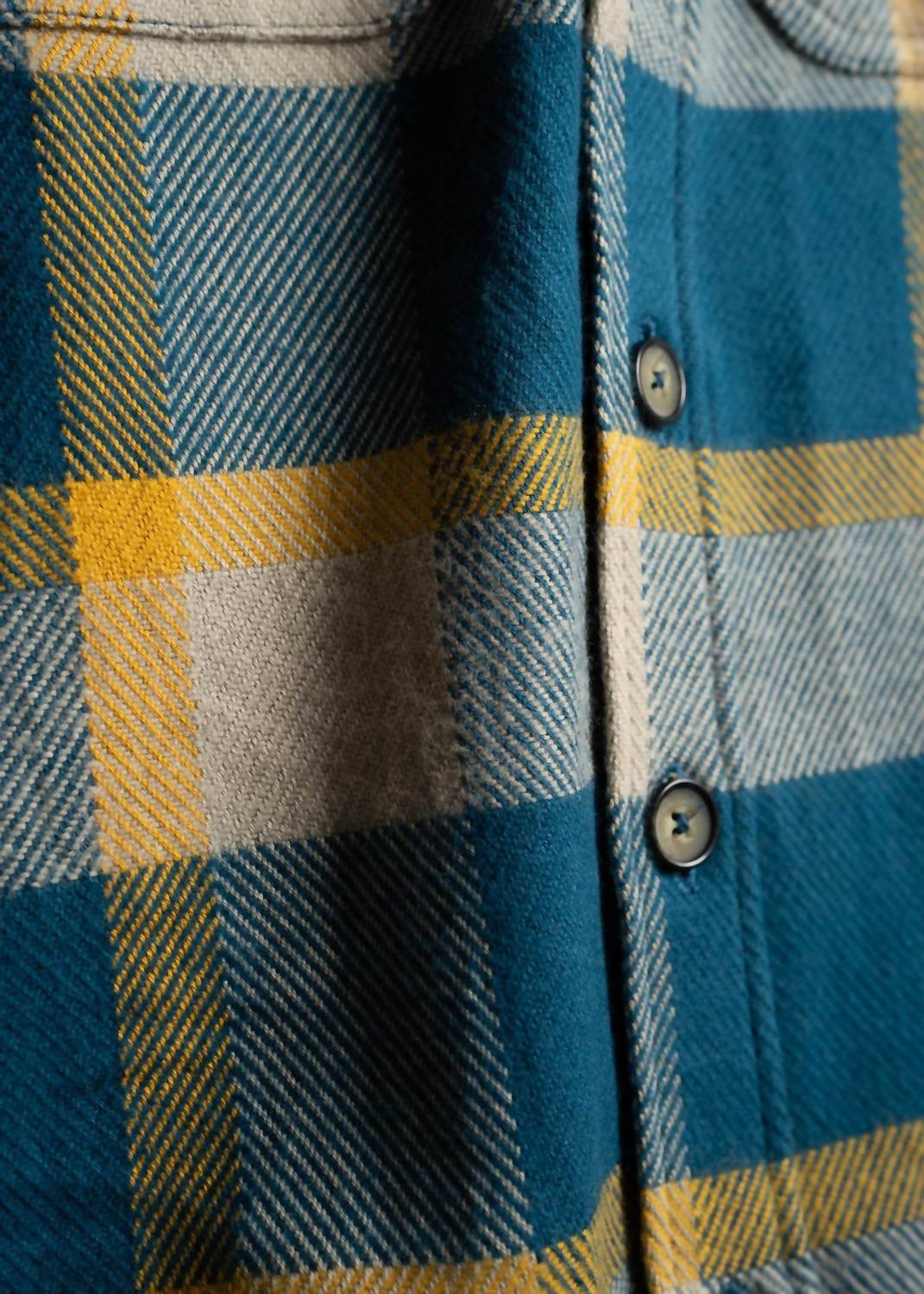 Iron & Resin Men's Conejo Twill Shirt in blue - men's shirt - alternate view