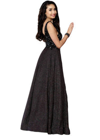 Karishma Creations - Glittered Jersey Satin Dress