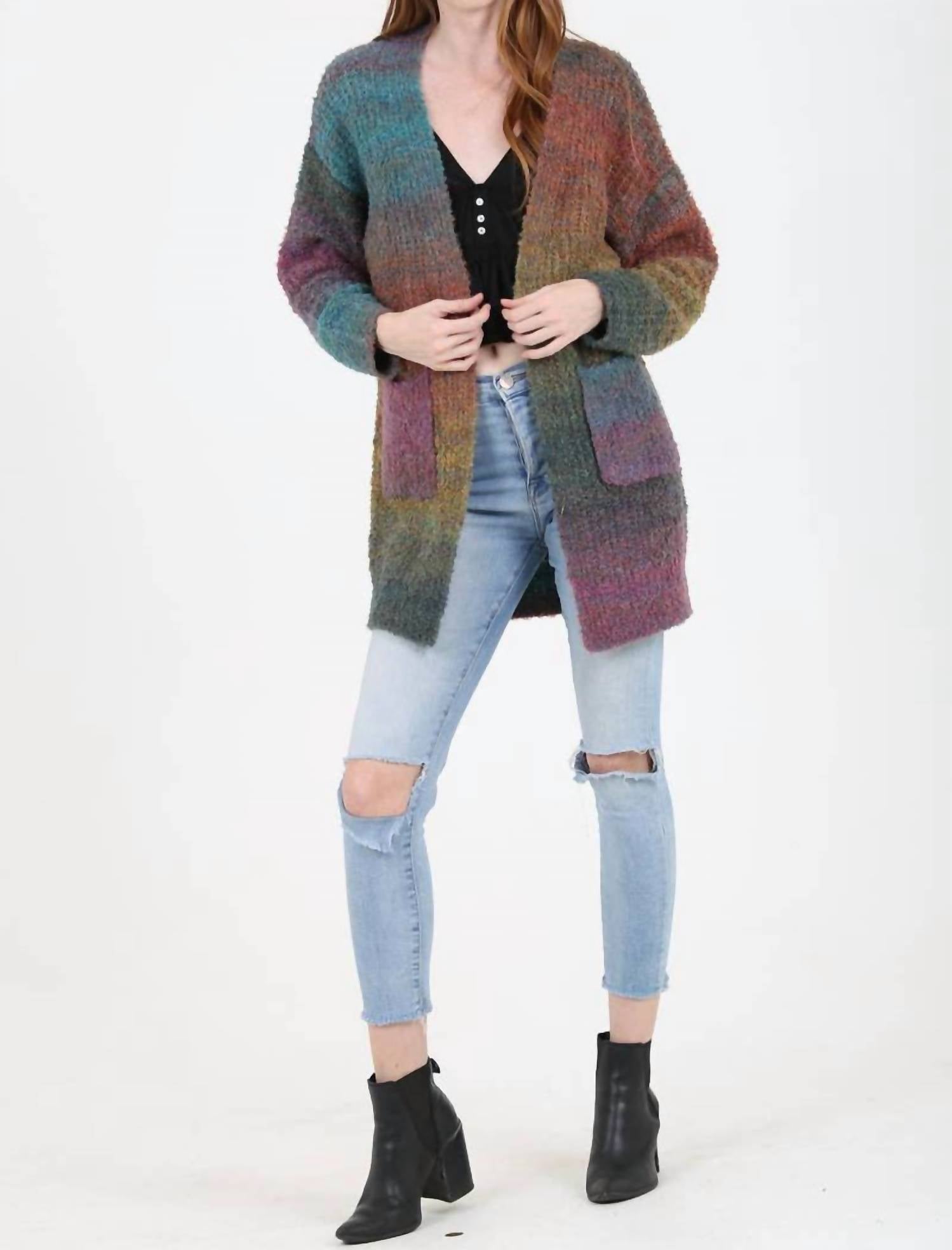 Angie - Sunset Ombre Soft Cardigan