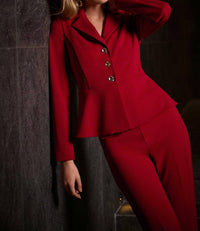 Joseph Ribkoff - Scuba Crepe Peplum Blazer