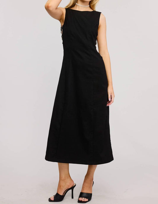 Mimosa - Midi Dress With Side Ring Metal Cut Out