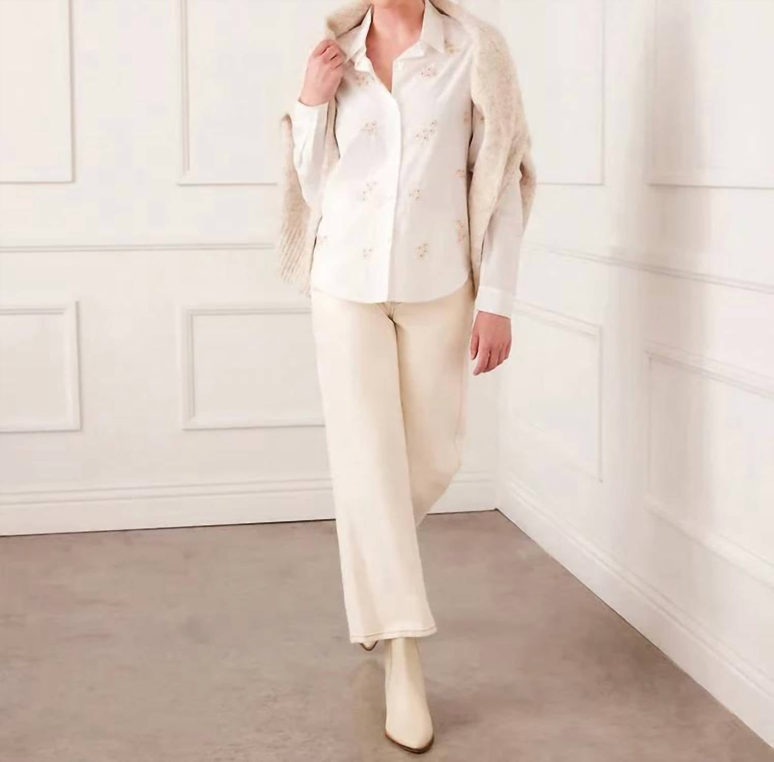 Karen Kane - Oakley Embellished Button Up Shirt