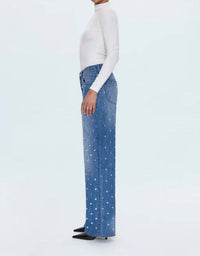 PISTOLA Hendrix High Rise Baggy Jean in charmed 2 - women's jeans - alternate view