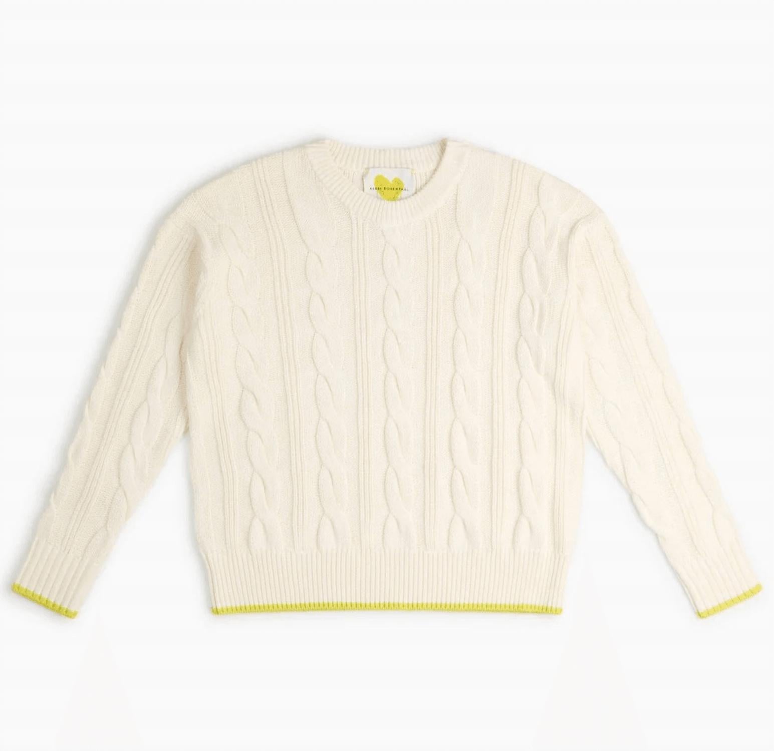 Kerri Rosenthal - Maxwork Cable Crew Neck Sweater
