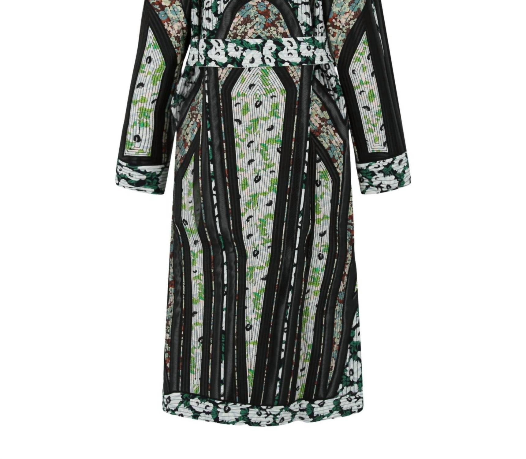 Stella Mccartney - Women's Striped Print Belted Coat