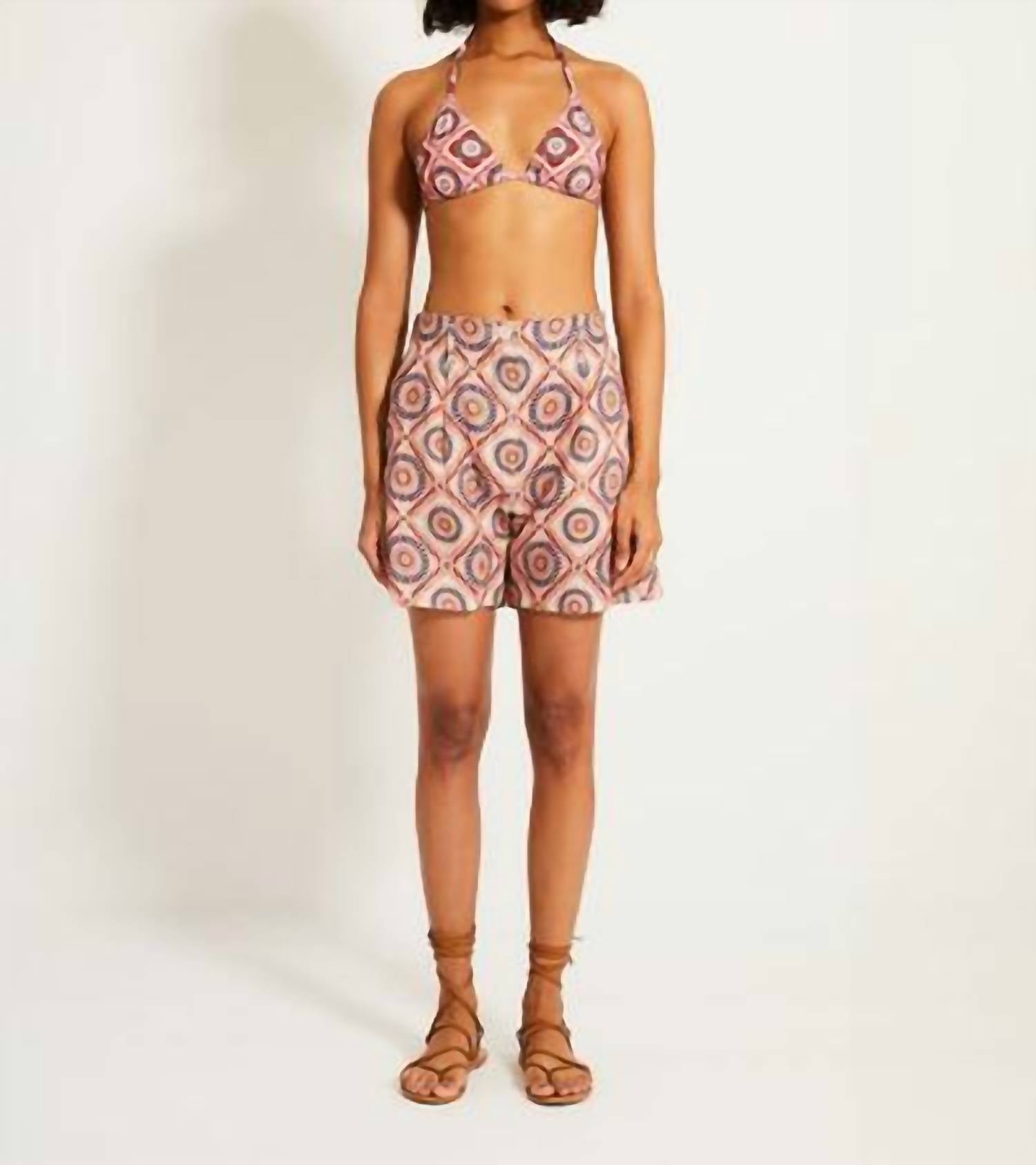 LEMLEM Faiza Shorts in fozia rose - women's shorts