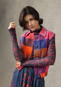 Emily Lovelock - Iris Mesh Print Top