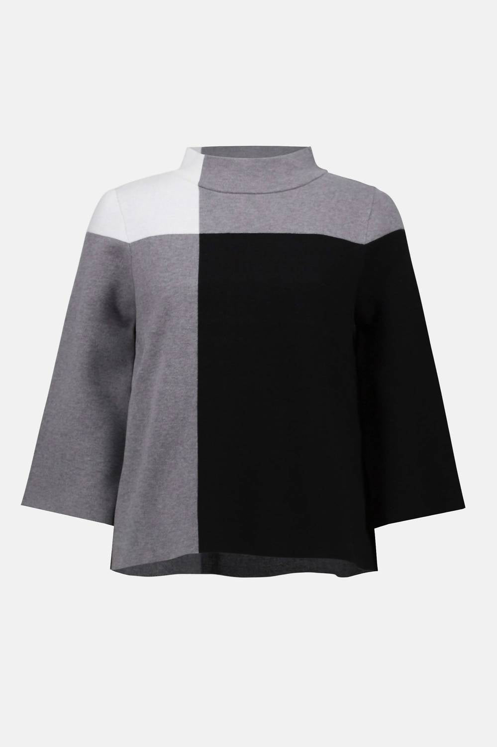 Joseph Ribkoff - Jacquard Sweater Colour Block Pullover Sweater