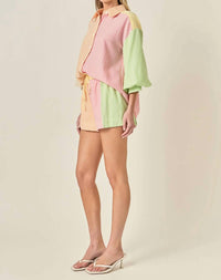 English Factory - Candy Stripe Shorts